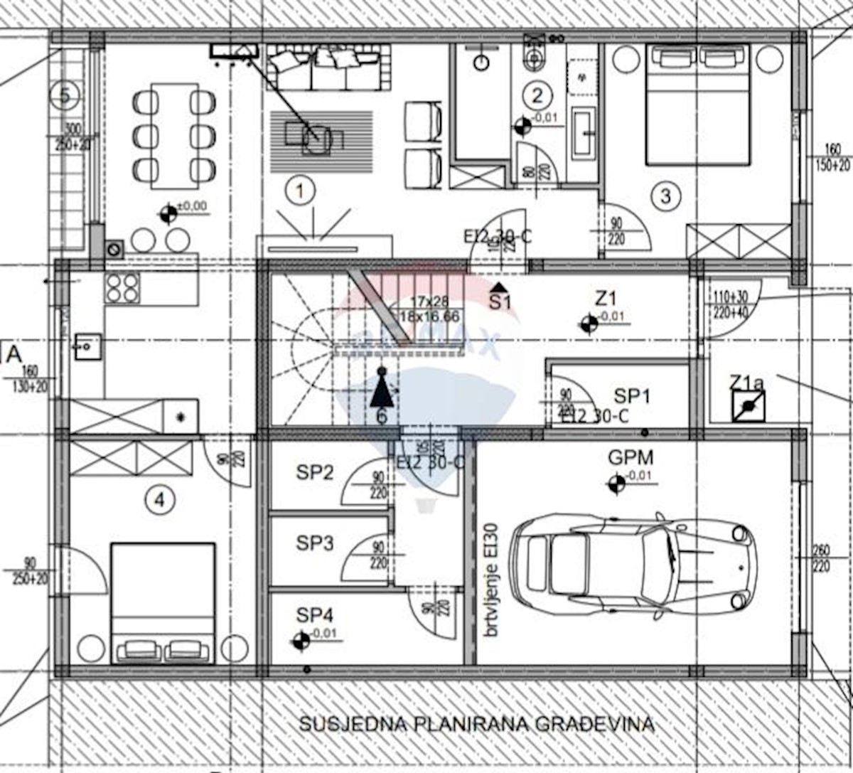 Appartamento Valdebek, Pula, 70,83m2