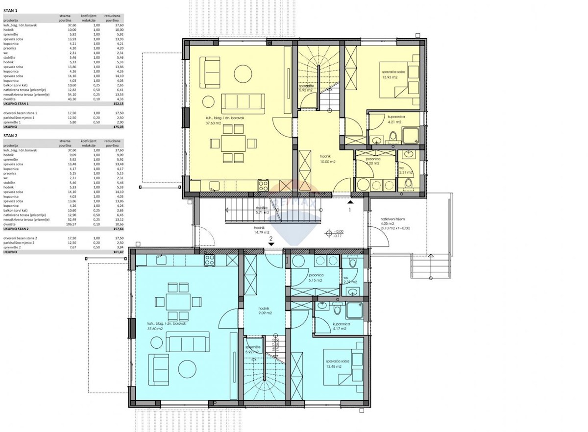 Appartamento Frata, Poreč, 175,03m2