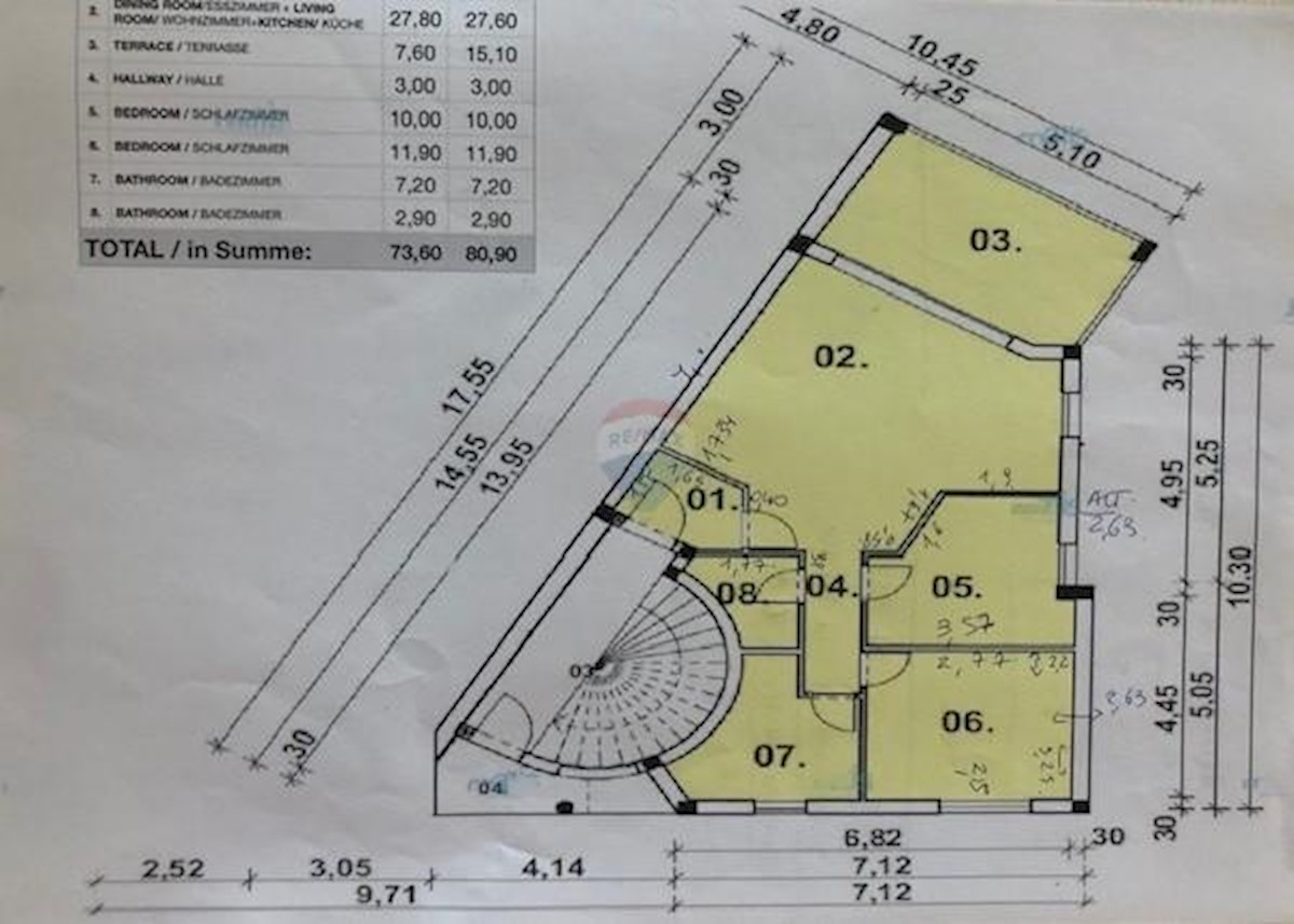 Appartamento Štinjan, Pula, 84,60m2