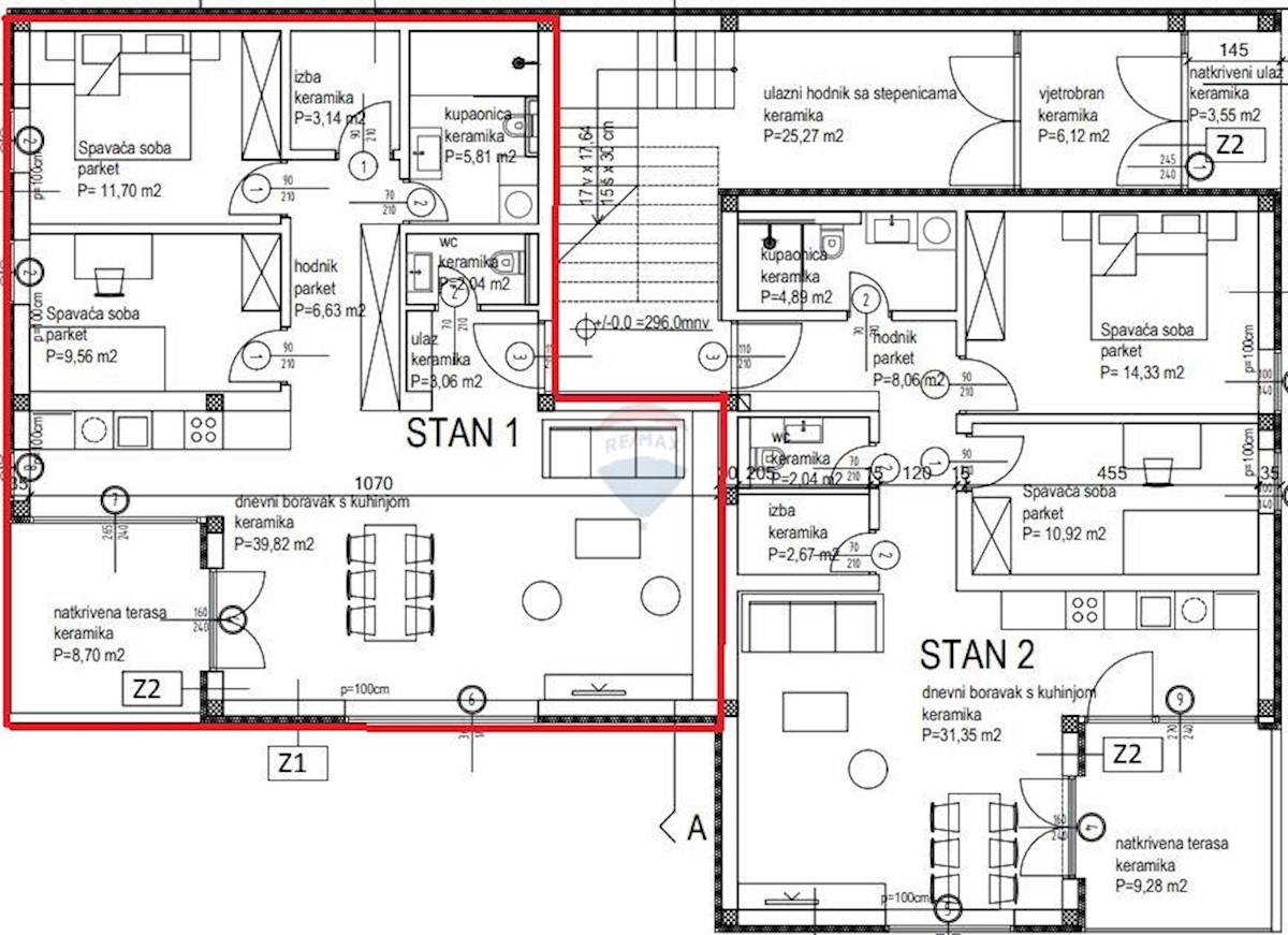 Appartamento Kanfanar, 90,46m2