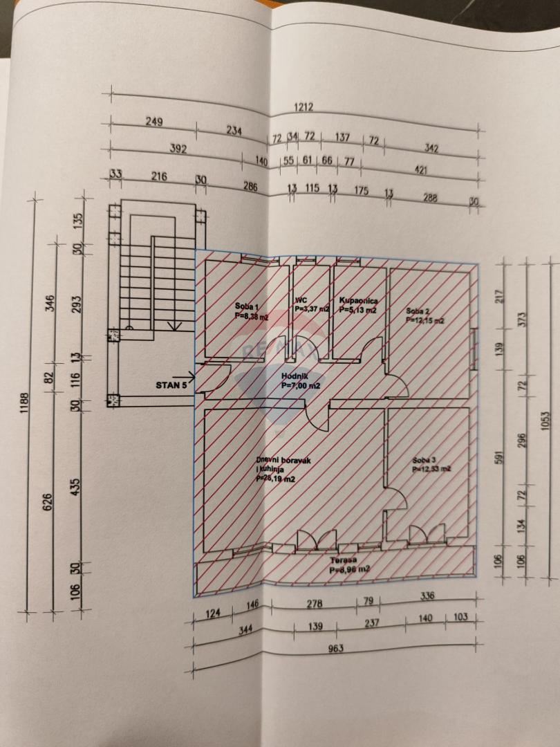 Appartamento Baška, 80m2