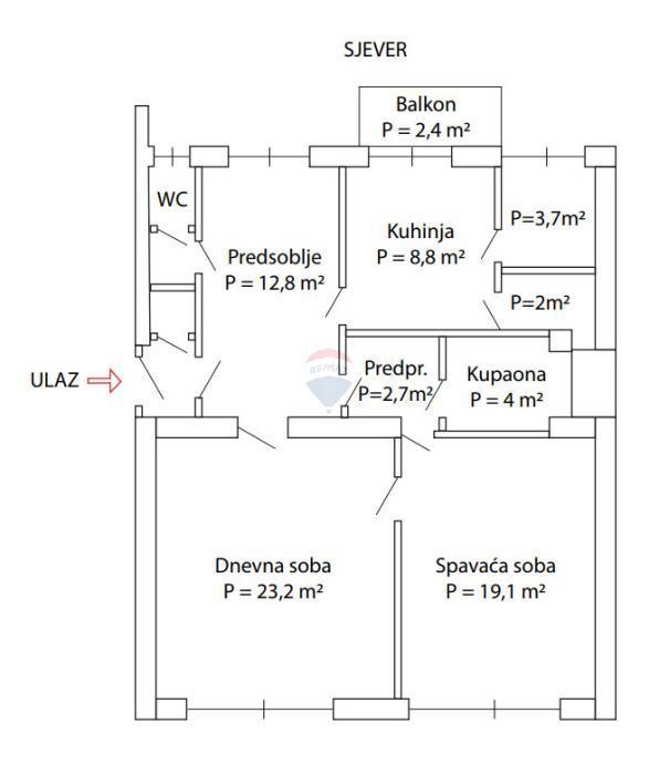 Appartamento Zvijezda, Karlovac, 82m2