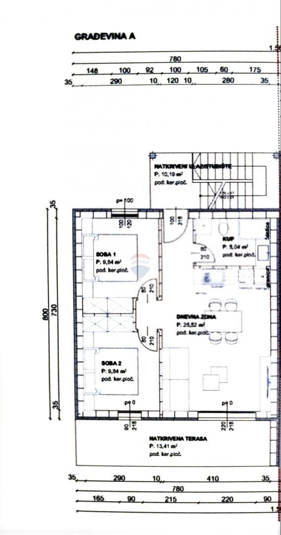 Appartamento Čižići, Dobrinj, 73,84m2