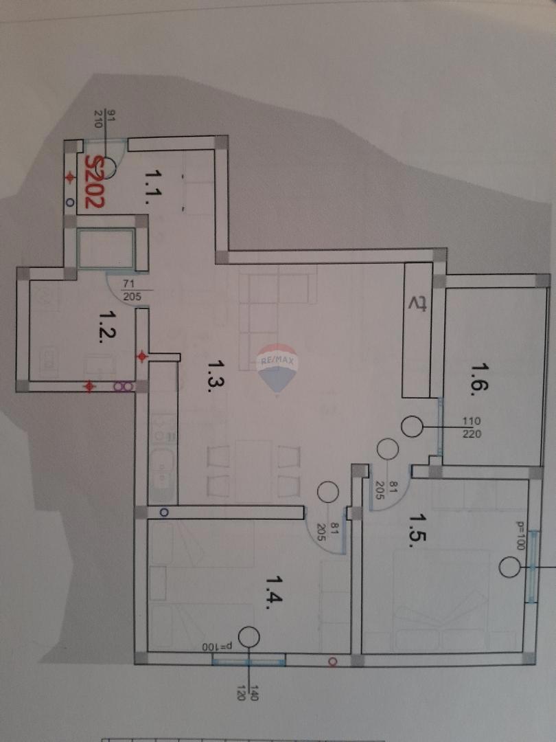 Appartamento Peroj, Vodnjan, 60,31m2