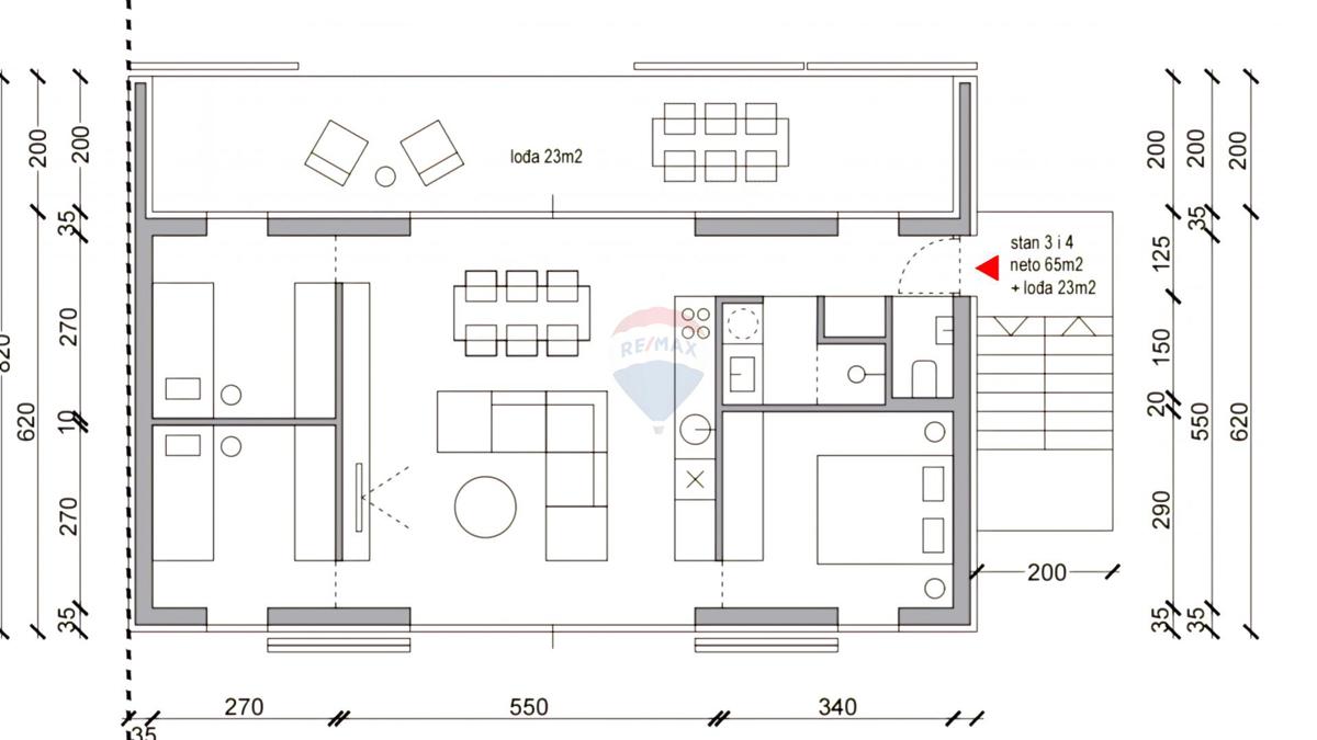 Appartamento Umag, 79m2