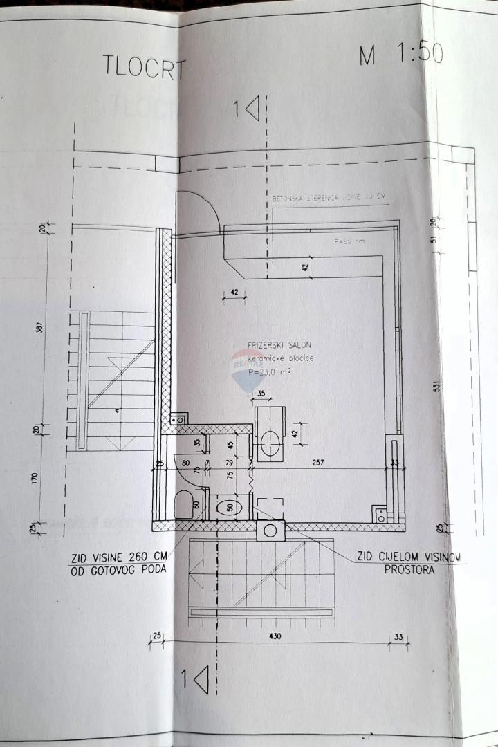 Attività commerciale Črnomerec, 23,22m2