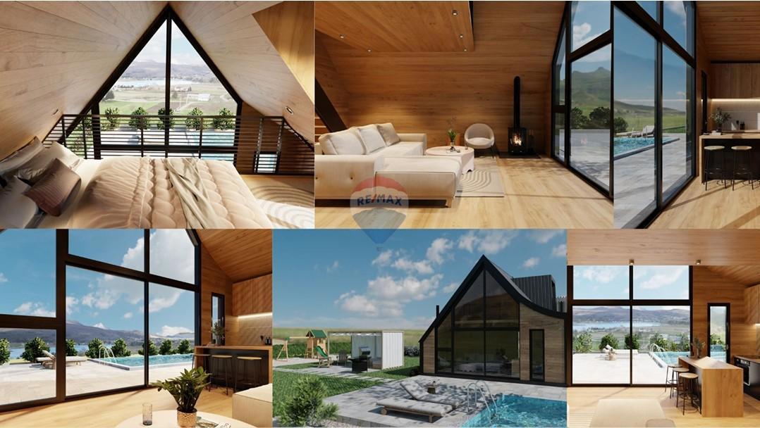 Ogulin, Lago Sabljaci | Progetto di sviluppo con due case moderne con piscina