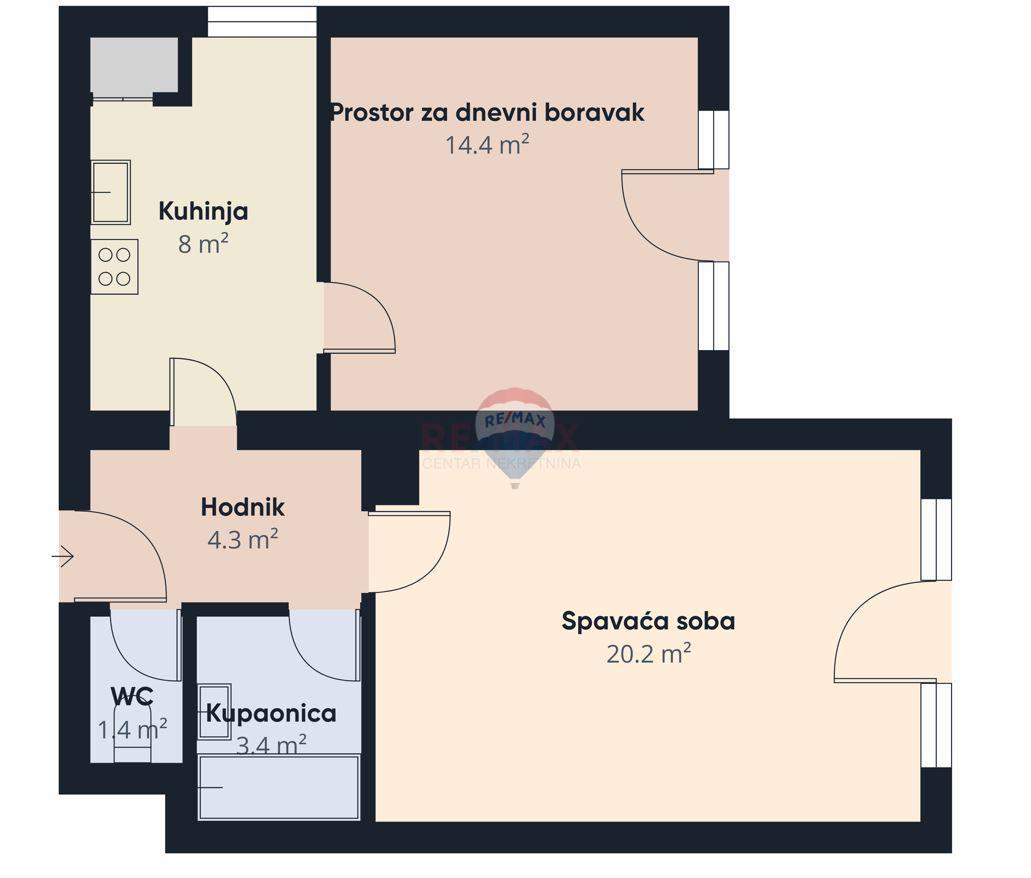 Appartamento Gajnice, Podsused - Vrapče, 62m2