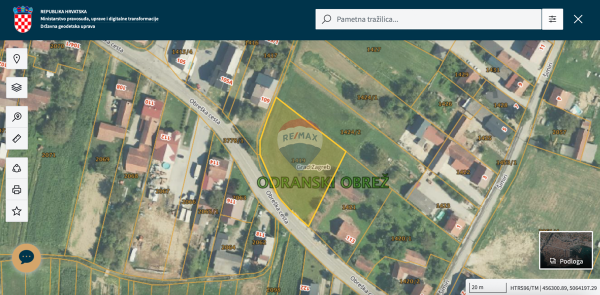 Terreno edificabile Odranski Obrež, Brezovica, 2.336m2