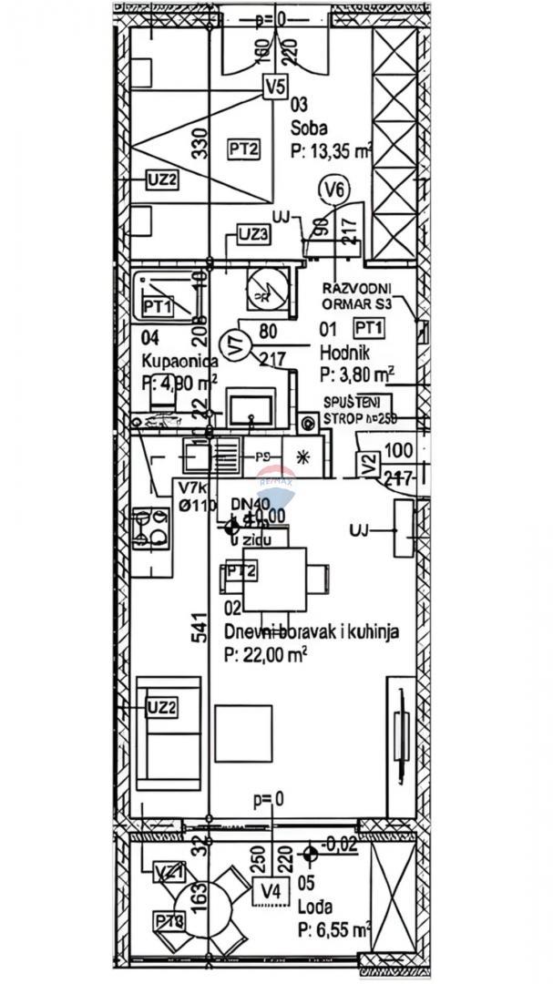 Appartamento Dražice, Jelenje, 50,60m2