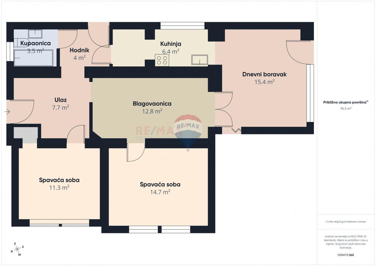 Appartamento Brdovec, 113m2