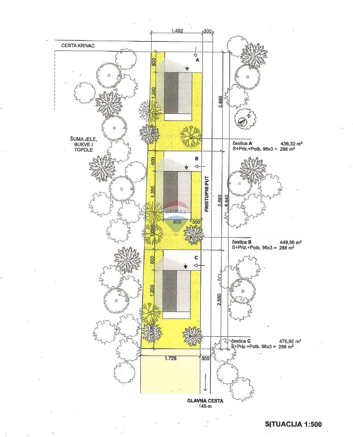 Terreno edificabile Brod na Kupi, Delnice, 1.571m2