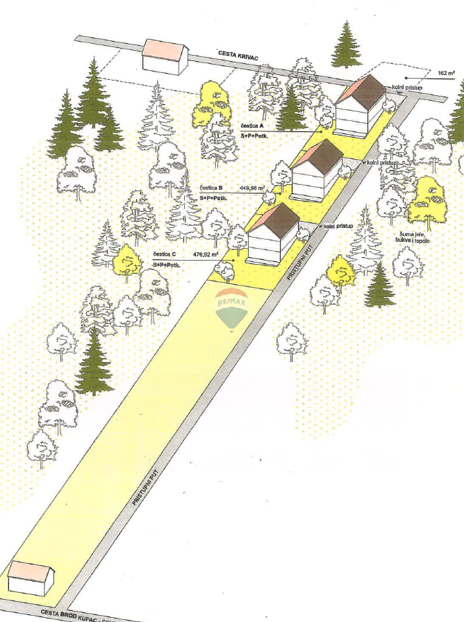 Terreno edificabile Brod na Kupi, Delnice, 1.571m2