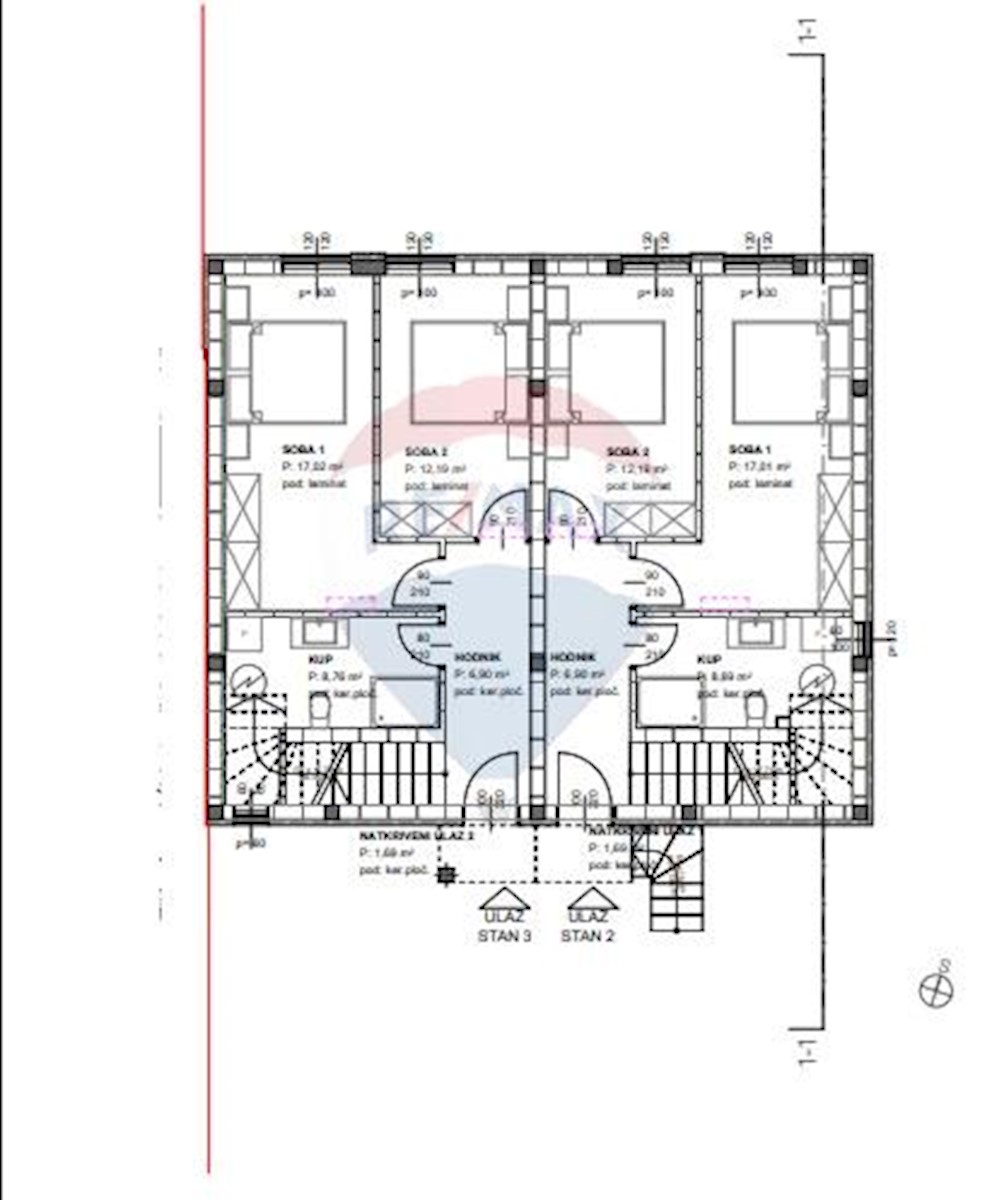 Appartamento Soline, Dobrinj, 100m2