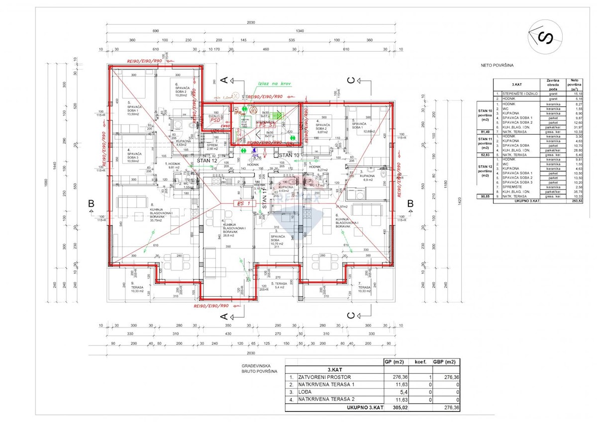 Appartamento Rešetari, Kastav, 98,85m2