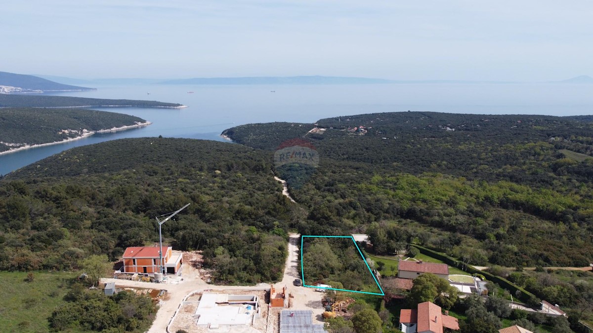 ISTRIA, KRNICA - Building plot 1771 m2 with sea view!