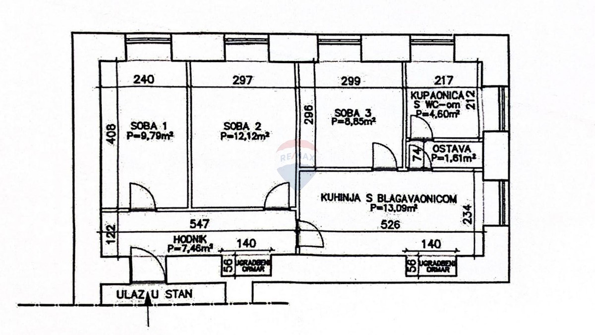 Appartamento Centar, Rijeka, 60m2