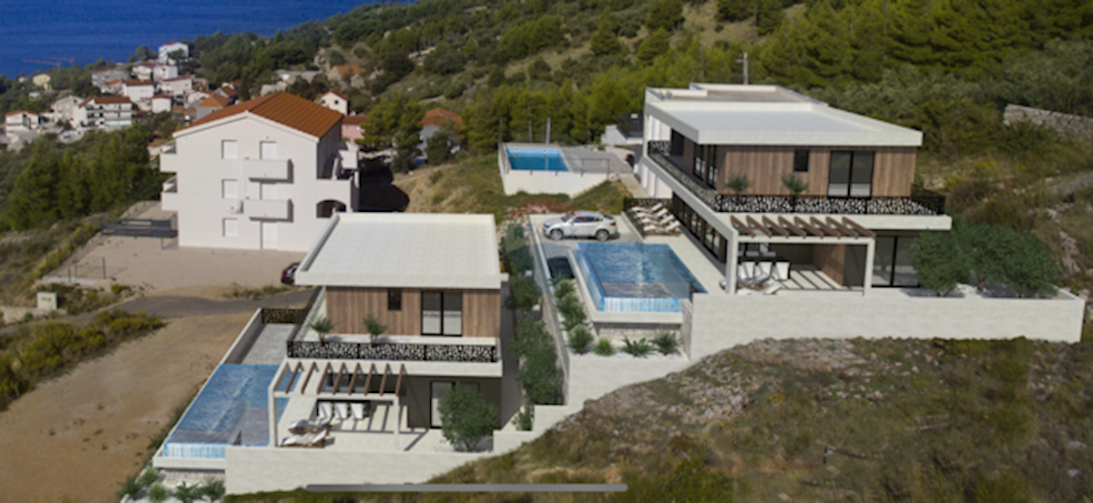 Stanići, Omiš | VILLA 1 & 2 - 284m2 + piscina 36m2, DI NUOVA COSTRUZIONE