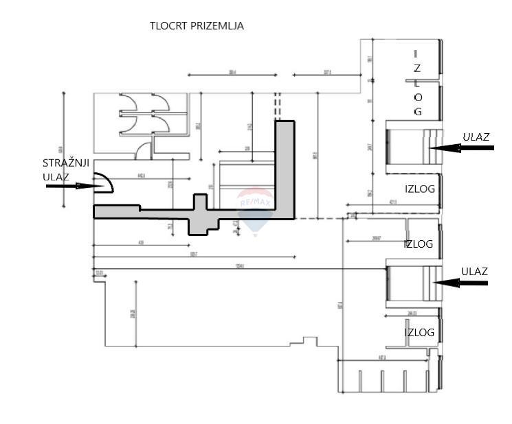 Attività commerciale Maksimir, 251,54m2