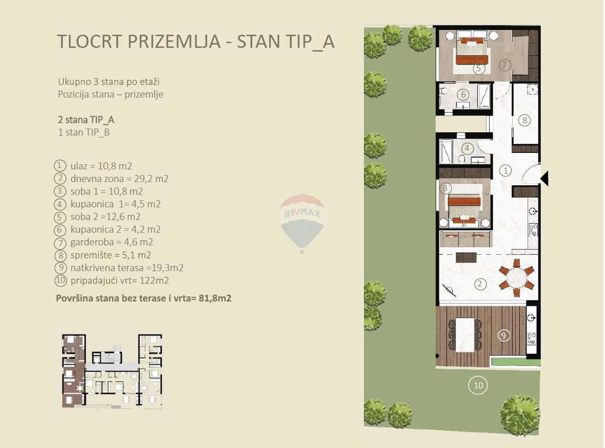 Appartamento Novigrad, 81,80m2