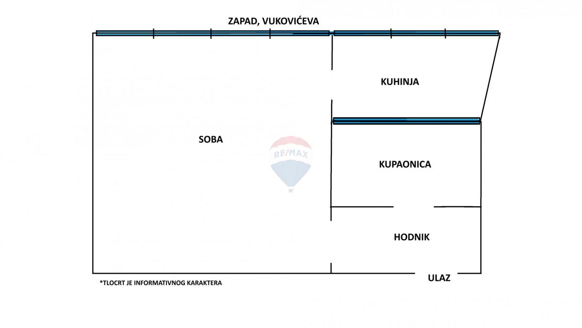 Appartamento Črnomerec, 26m2