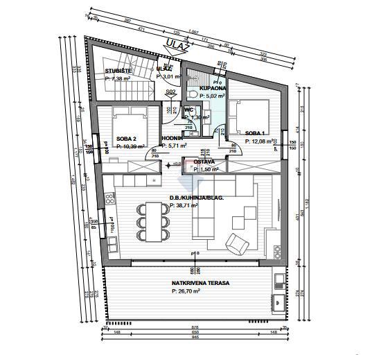 Appartamento Krk, 101m2