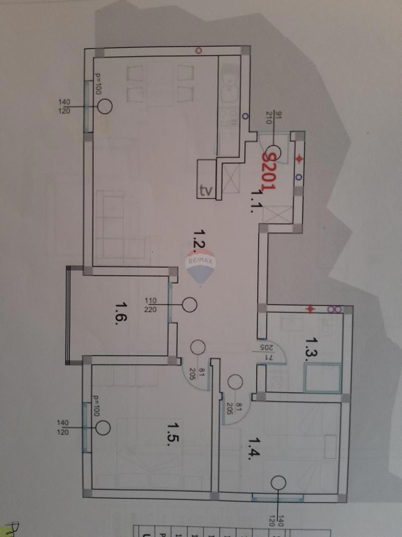 Appartamento Peroj, Vodnjan, 64,17m2