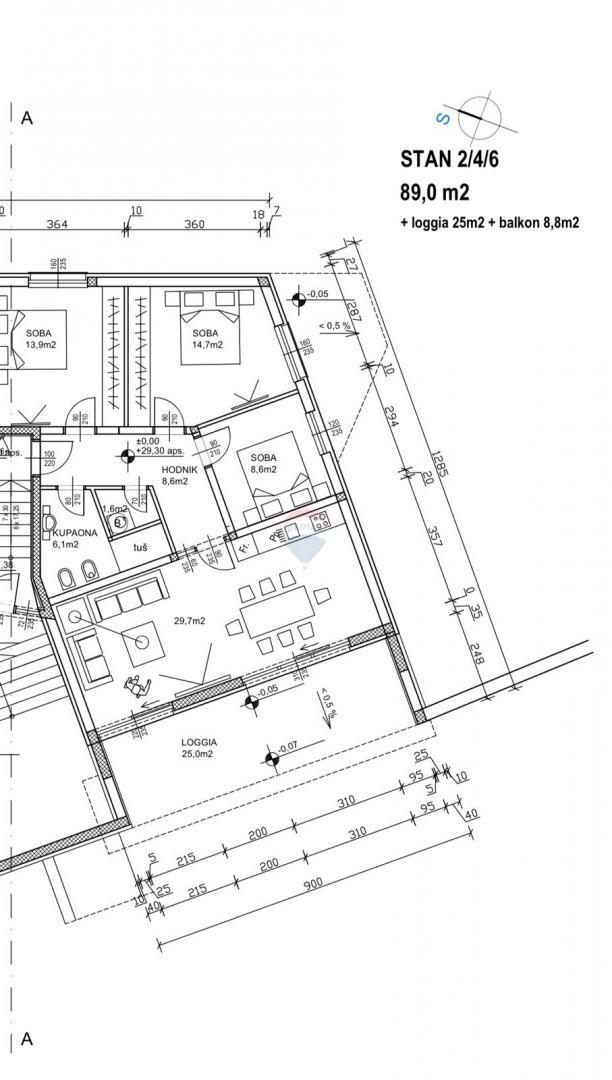 Appartamento Klenovica, Novi Vinodolski, 122m2