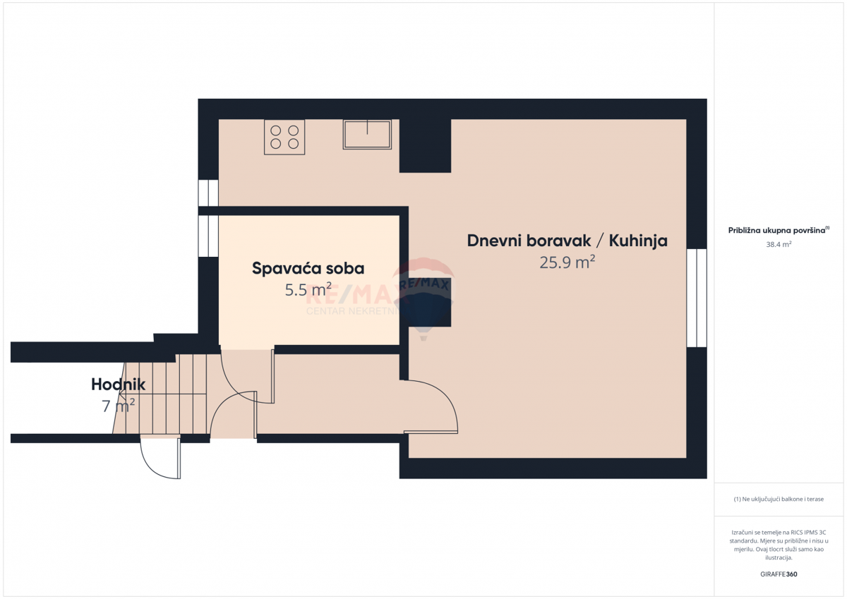 Appartamento Trešnjevka, Trešnjevka - Sjever, 43,40m2