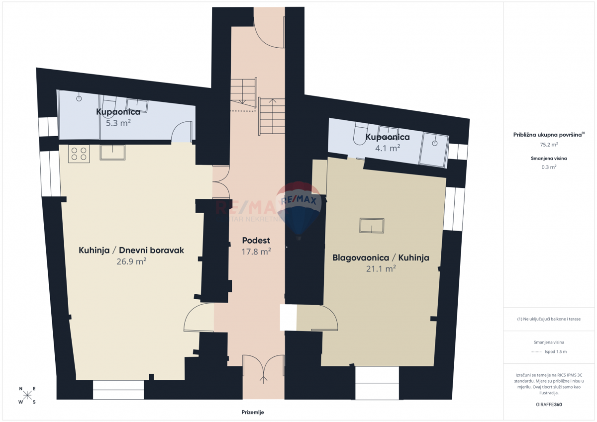 Crikvenica, Drivenik – casa in pietra con ampio cortile