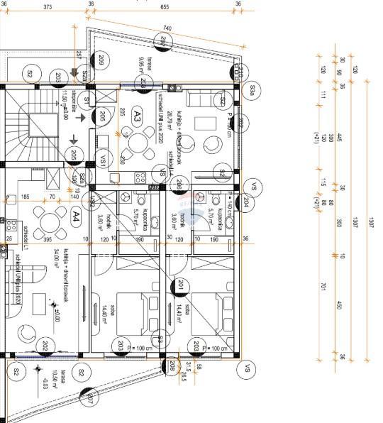Appartamento Kanfanar, 57m2