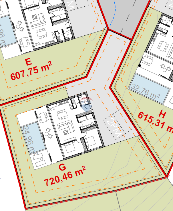 Terreno edificabile Sošići, Kanfanar, 720m2