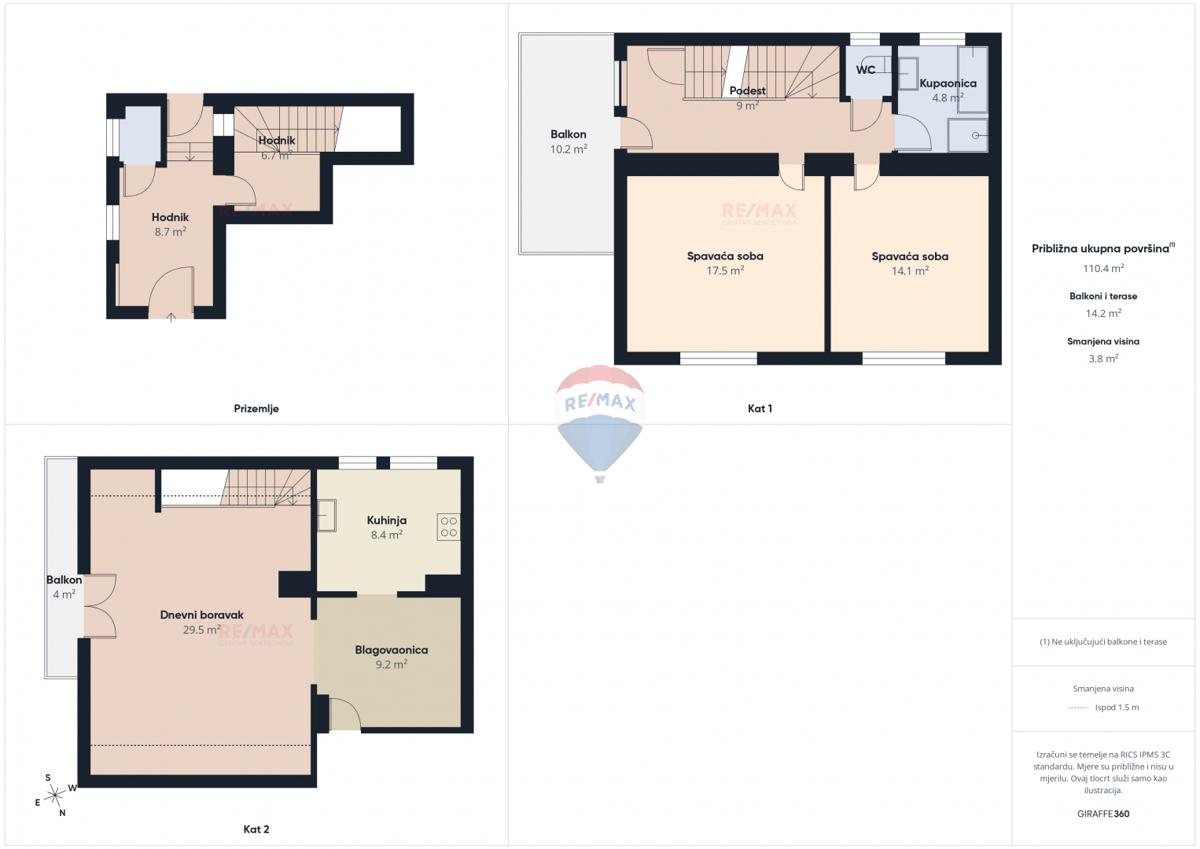 Appartamento Dubec, Gornja Dubrava, 149,36m2