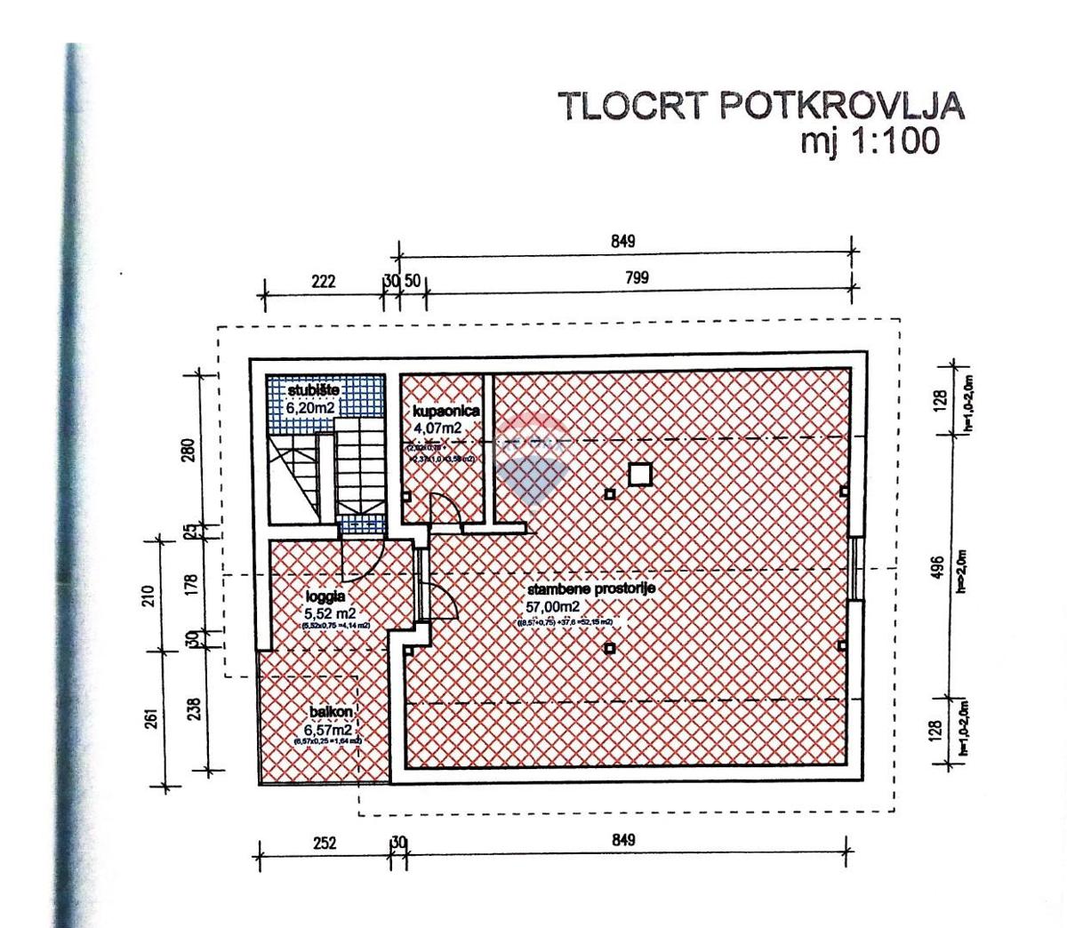 Appartamento Selčina, Sesvete, 61,51m2