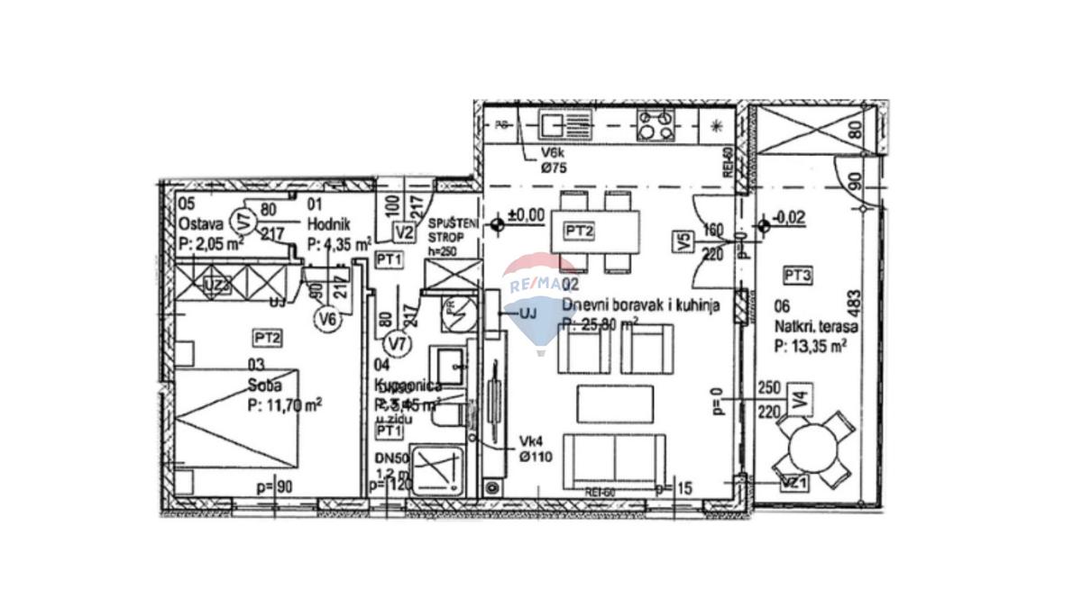 Appartamento Dražice, Jelenje, 62,70m2