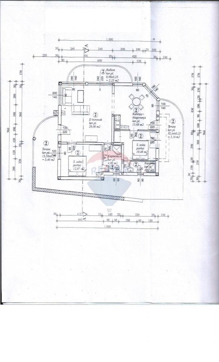 Appartamento Dobreć, Opatija - Okolica, 98,75m2