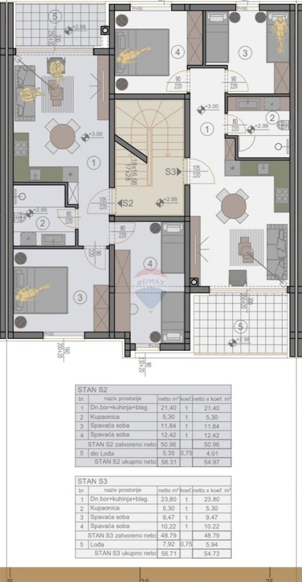 Appartamento Valdebek, Pula, 58,46m2