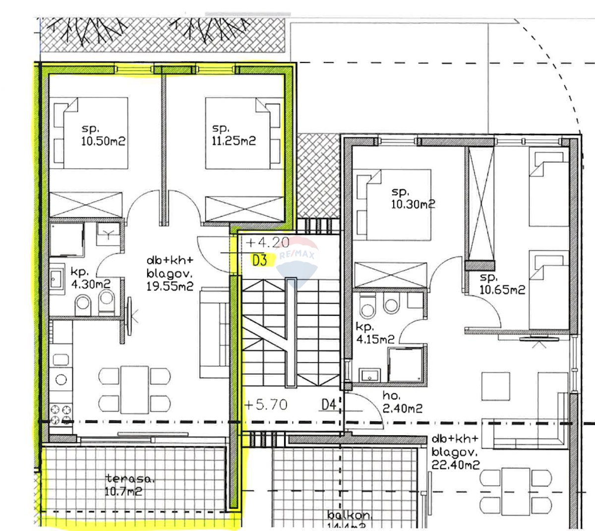 Appartamento Umag, 73,91m2