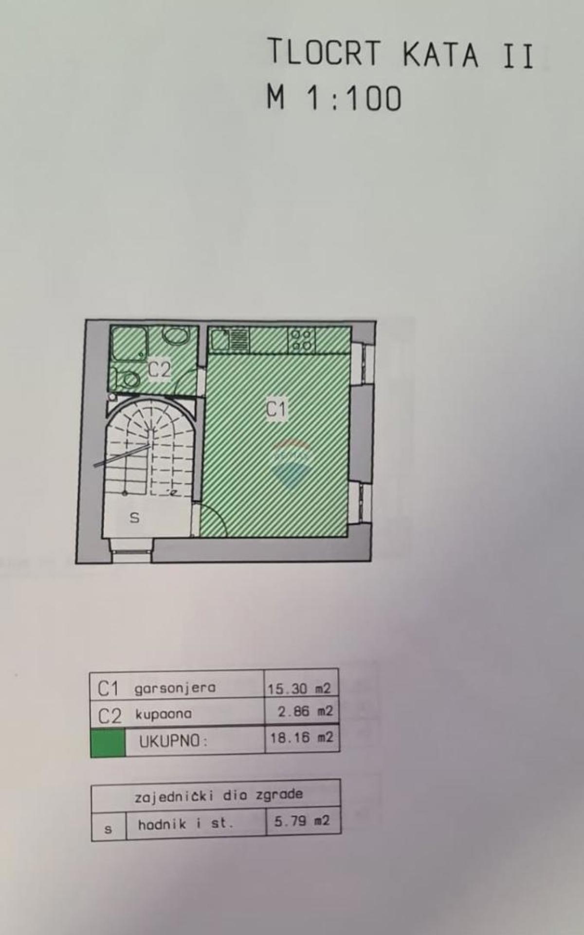 Appartamento Rovinj, 18,50m2