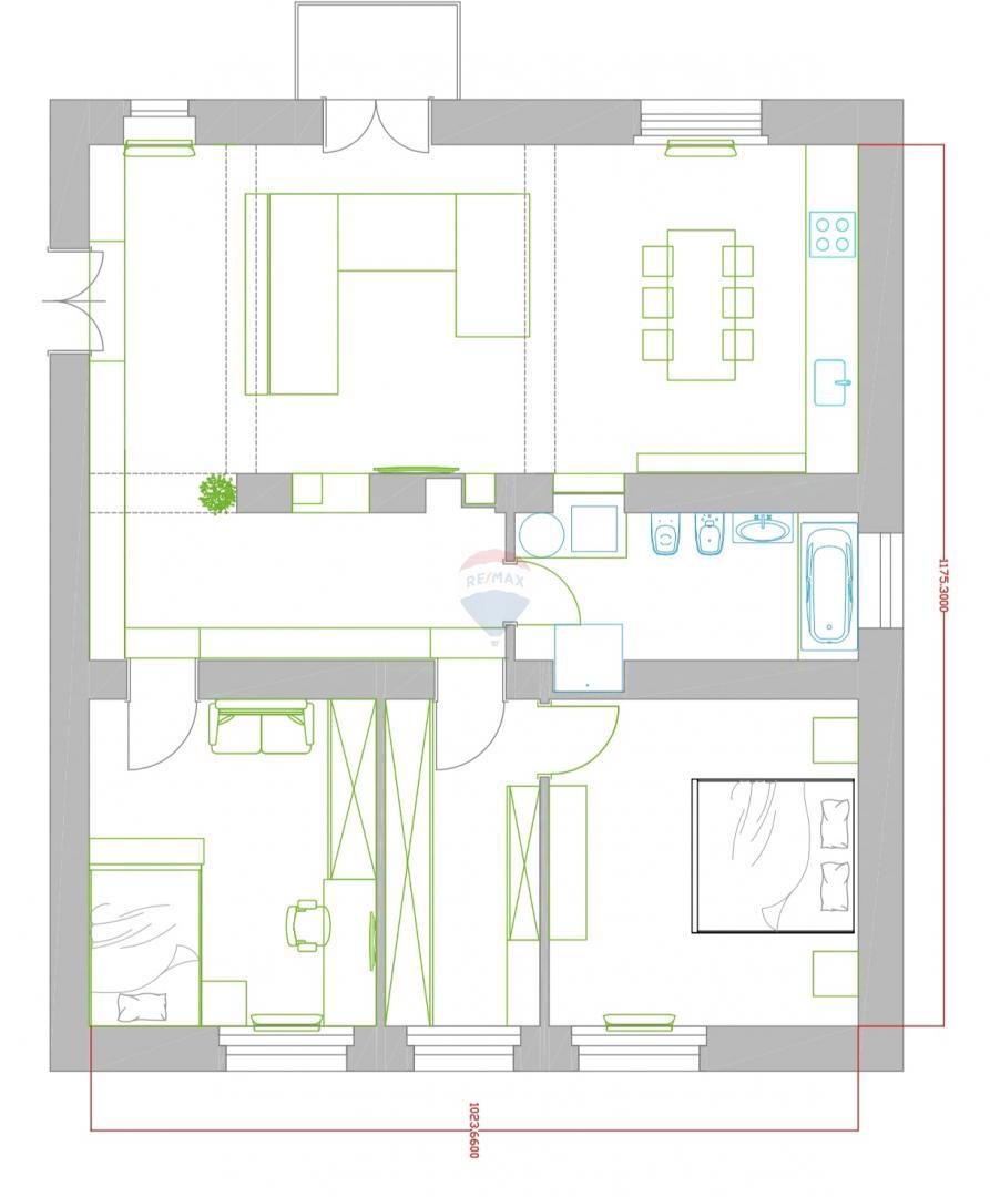 Appartamento Centar, Pula, 108m2