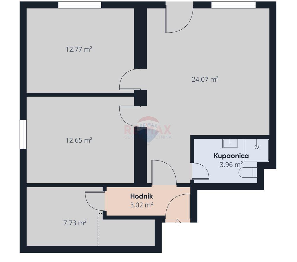 Appartamento Gornje Vrapče, Črnomerec, 67m2
