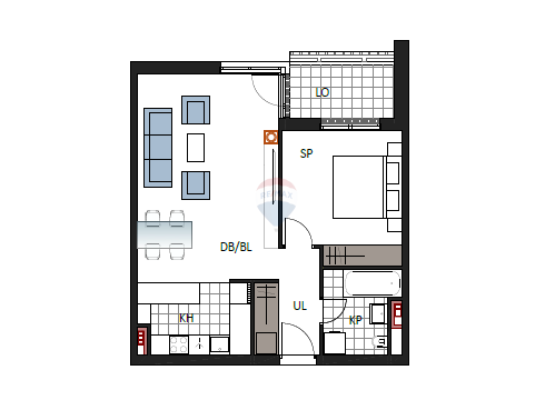 Appartamento Delnice, 58,14m2