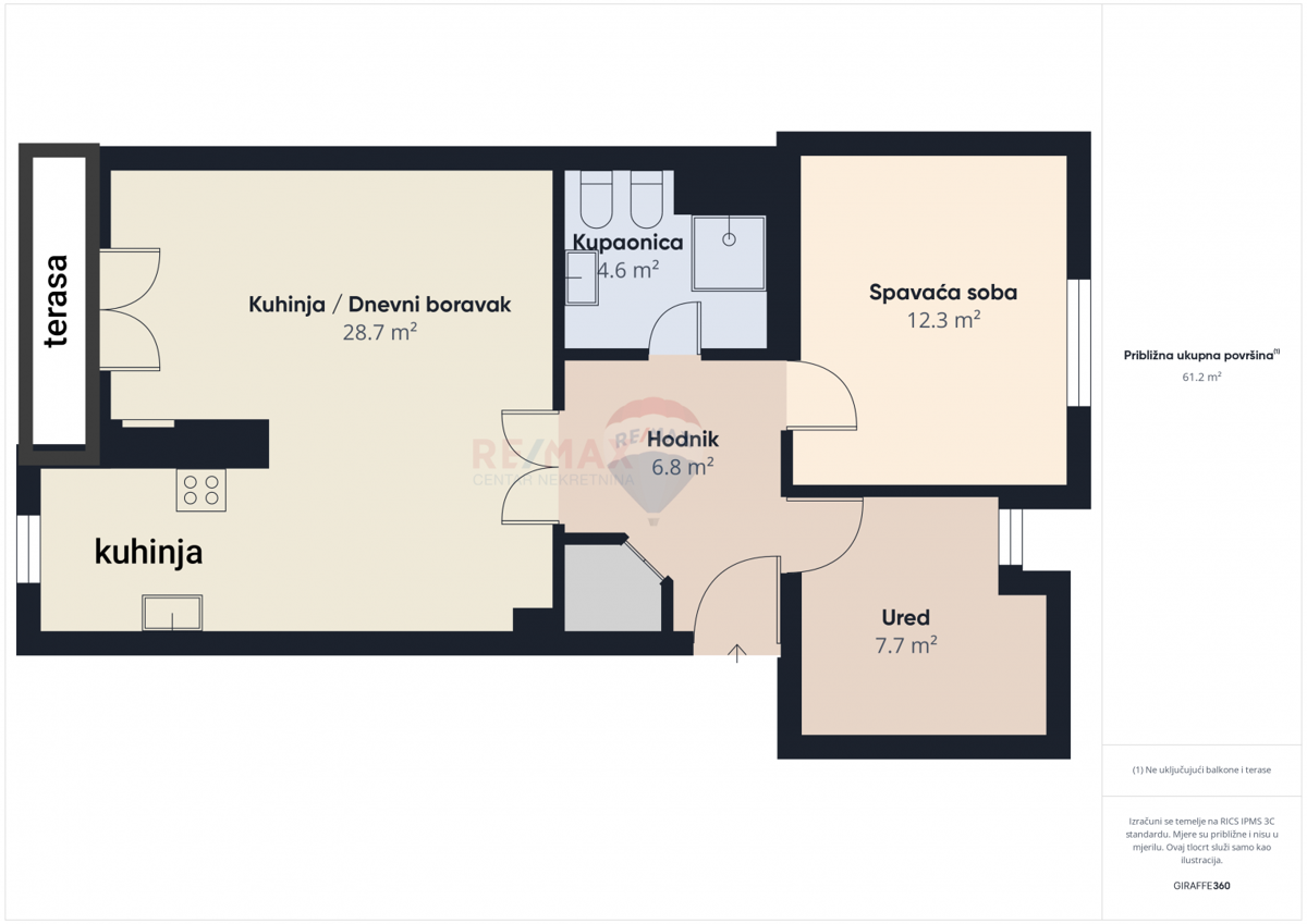 Appartamento Fažana, 65,59m2