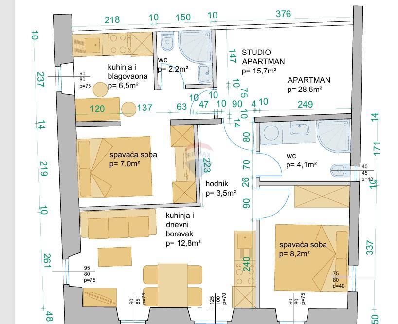 Appartamento Rovinj, 46m2