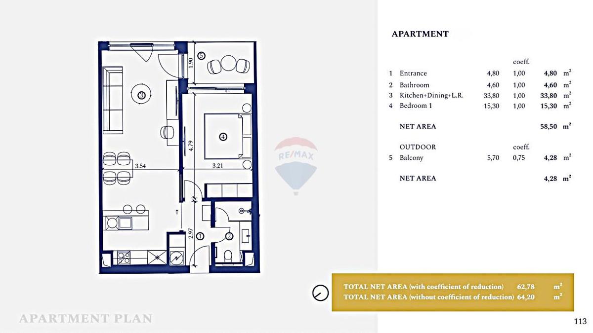 Appartamento Savudrija, Umag, 64,20m2