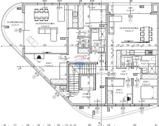 Appartamento Tar, Tar-Vabriga, 78,98m2