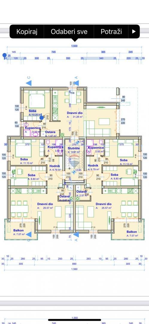 Appartamento Saršoni, Viškovo, 61m2