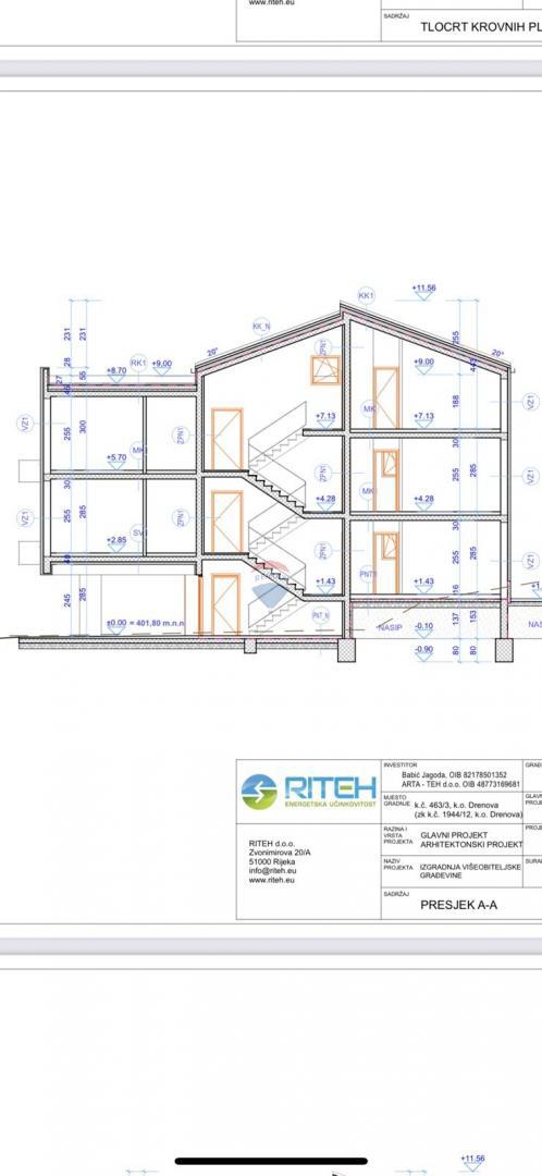 Appartamento Saršoni, Viškovo, 61m2