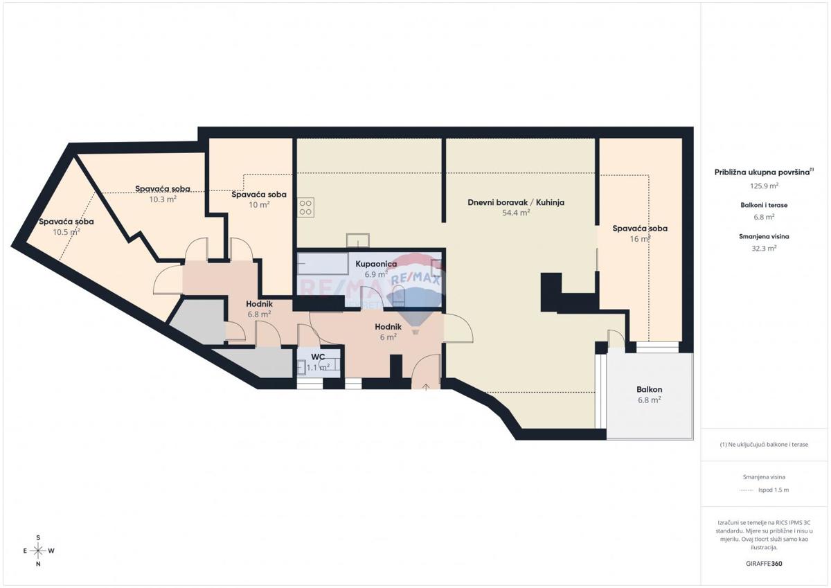 Appartamento Maksimir, 116,52m2