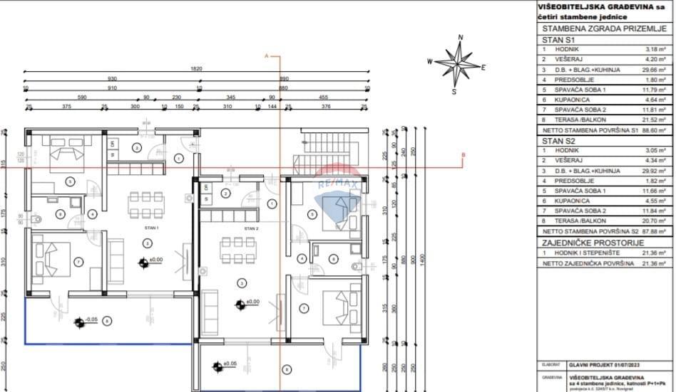 Appartamento Novigrad, 88,60m2